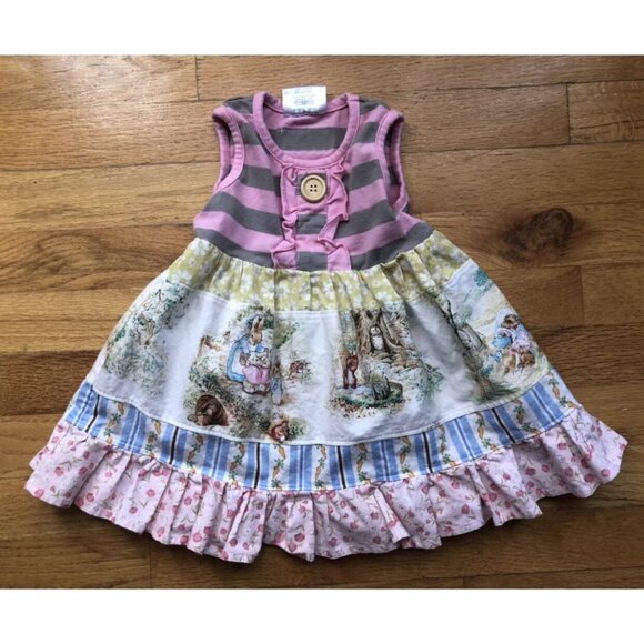 Momi Boutique 12M Peter Rabbit Bunny Tank Dress - Picture 1 of 4
